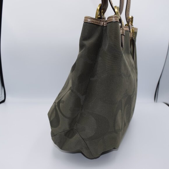 COACH 2011 Soho OP Art Canvas and Leather Tote - Picture 6 of 16